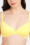 Rosaline Padded Non-Wired Medium Coverage T-Shirt Bra - Aspen Gold — thumbnail 4